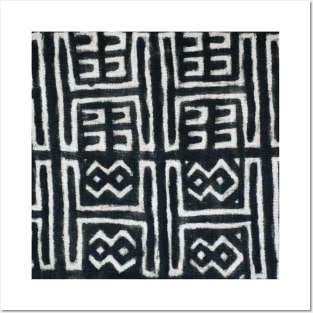 African Mudcloth print Posters and Art